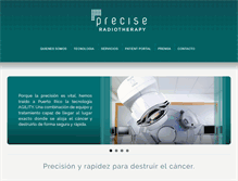 Tablet Screenshot of preciseradiotherapy.com